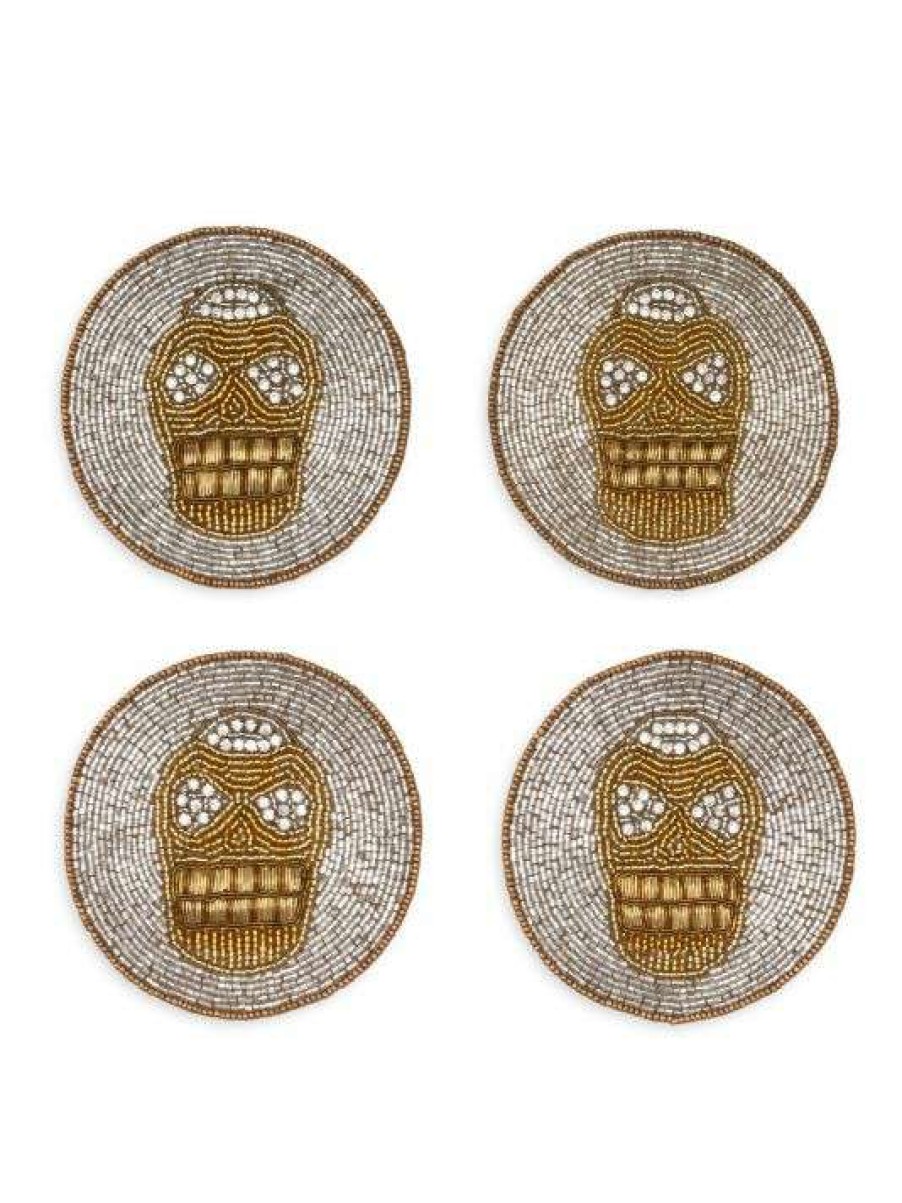 Dining & Entertaining * | Joanna Buchanan Skull Coasters 4-Piece Set