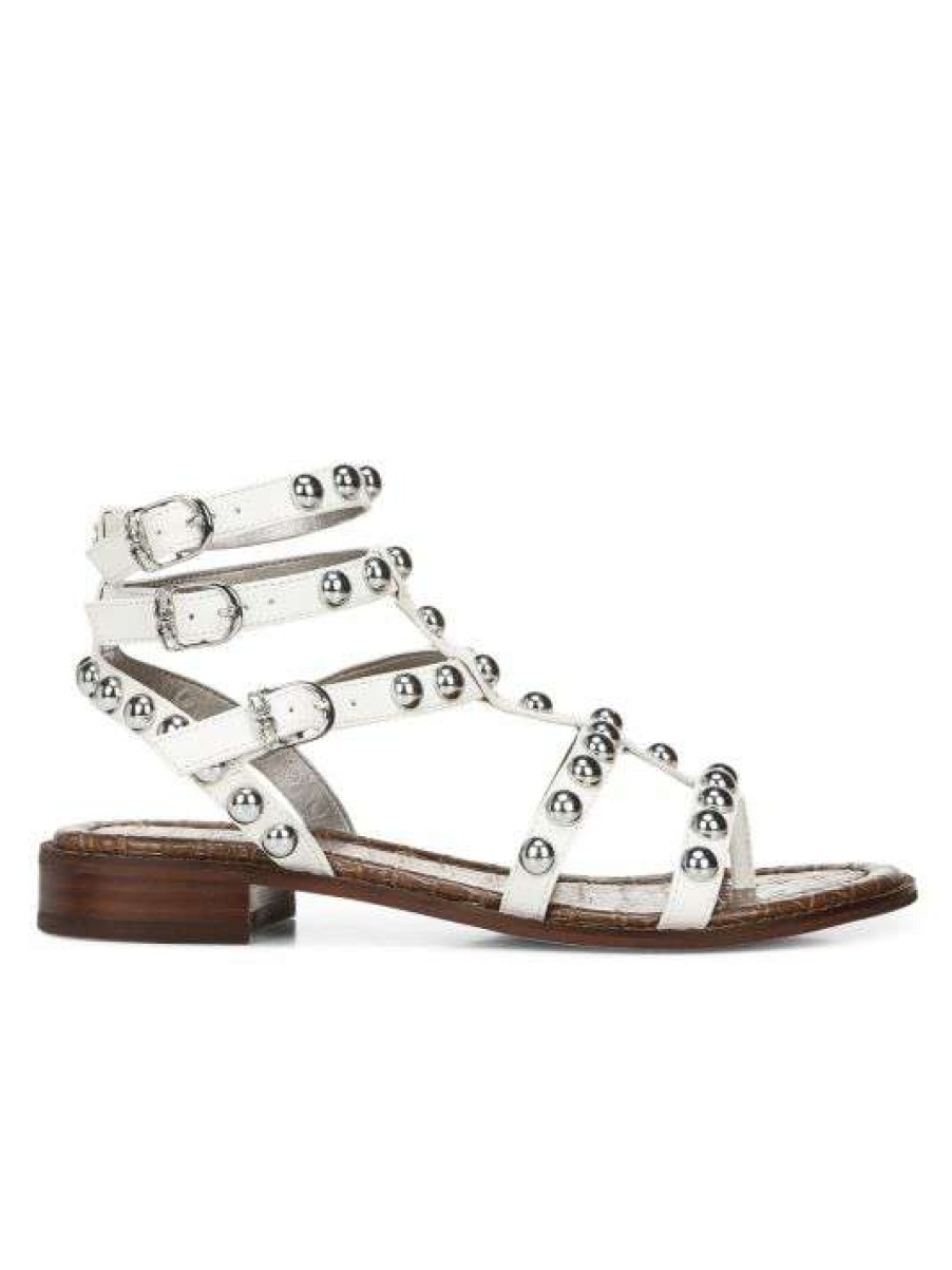 Shoes * | Sam Edelman Eaven Studded Leather Gladiator Sandals