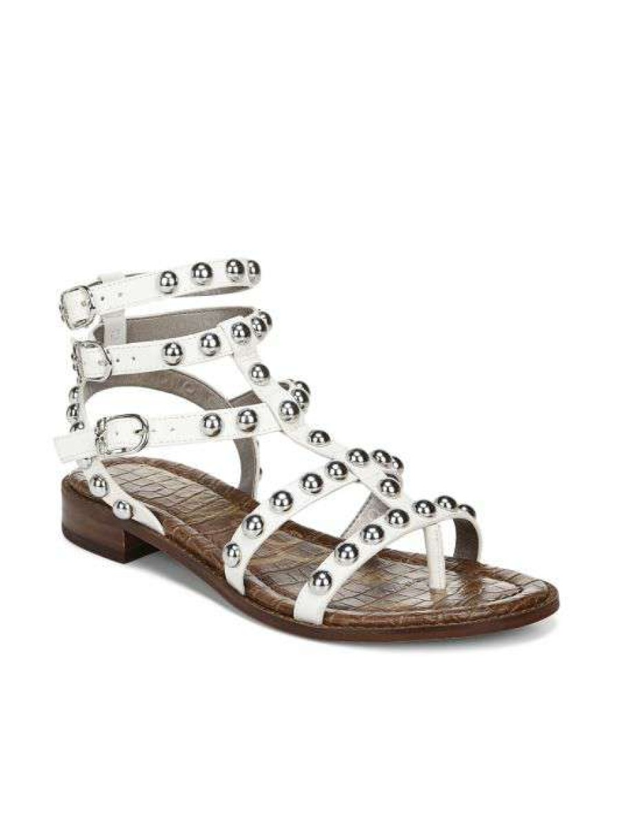 Shoes * | Sam Edelman Eaven Studded Leather Gladiator Sandals