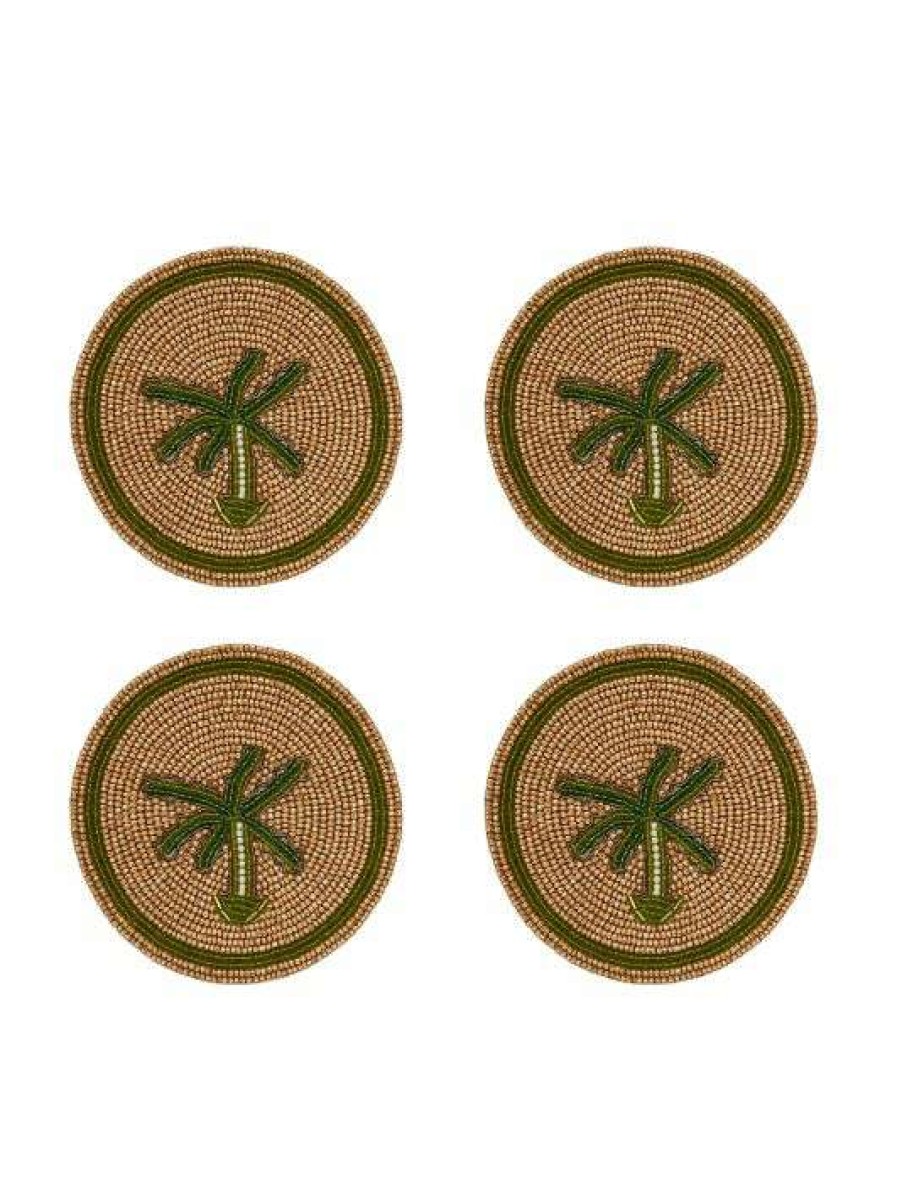 Dining & Entertaining * | Joanna Buchanan Palm Tree Coasters 4-Piece Set