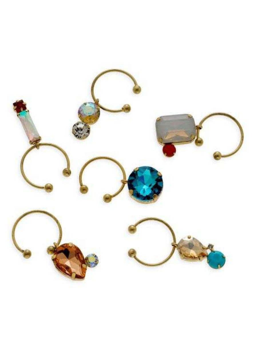 Dining & Entertaining * | Joanna Buchanan Pastel Jeweled Wine Charms 6-Piece Set