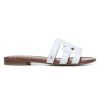 Shoes * | Sam Edelman Bay Flat Leather Sandals